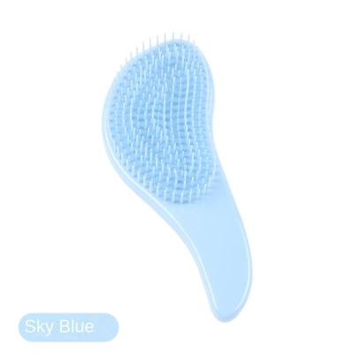 China Waterproof 2021 Wholesale Customizable Plastic Comb Hairdressing Comb Egg-shaped Anti-Knotting And Smooth Hair Comb for sale