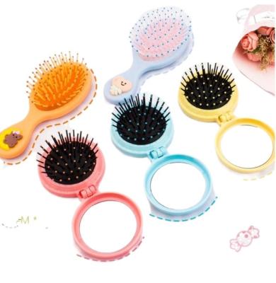 China Wholesale Boar Hair Soft Synthetic Bristle Kids Mini Wet Nylon Massage Hair Brush for sale