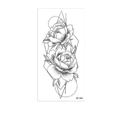 China Women Temporary Body Flower Hollowee Temporary Tattoo Sticker for sale