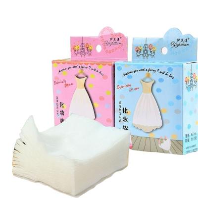 China Face Cleansing Cotton Pads Facial Makeup Remover Boxed Nonwoven Thin Disposable Face Towel 50pcs for sale