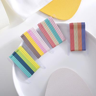 China Korean Colorful Simple Hair Pin Set Hair Accessories Bobby Pin Women Hair Clip Environmentally Friendly Wholesale Central Institute of Statistics for sale