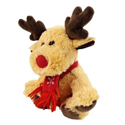 China Anywhere Wholesale Reindeer Plush Toys Stuffed Christmas Moose Plush Elk Doll For Christmas Decoration Home Decor for sale