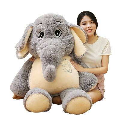 China Anywhere OEM Baby Toy Soft Stuffed Animal Plush Elephant with Big Ears Gray Elephant Plush Toy for sale