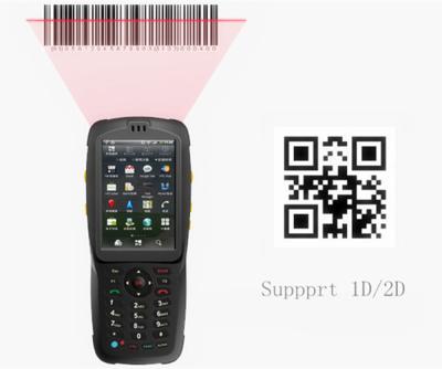 China 3.5 inch Android Touch Screen Handheld PDA Barcode Scanner for sale