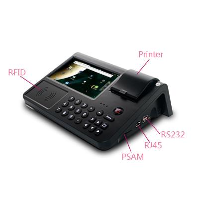 China Black Nfc Enabled Pos ,  Nfc Mobile Device  Credit Card Terminal for sale