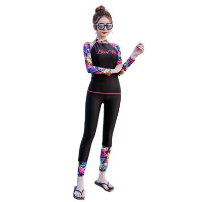 China Female Split Body Waist Sleeve Surf Suit Swimwear Student Hot Spring Yoga Suit Quick Dry Waterproof Plus Long Wetsuit for sale