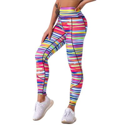 China High Waisted Workout Yoga Leggings Women's Yoga Pants Girl Sports Fitness Custom Wear Active Gym Leggings for sale