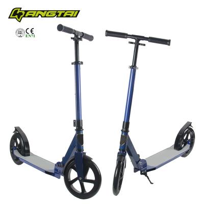 China Youth Double Folding Full Big Wheel Scooter 230MM Push Suspension Aluminum Adult Kick Scooter Cheap Scooter for sale