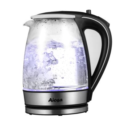 China 360 Degree Rotating Base 1.8L Water Kettle Electric Tea Kettle 360 ​​Degree Rotating Electric Glass Kettle for sale