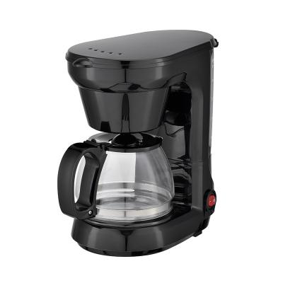 China Hotel Plastic Automatic Coffee Maker Machine Portable 4 To 6 Cups Make Drip Coffee for sale