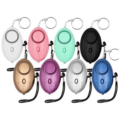 China ABS and Metal Bar Personal Alarm for Women 130DB Emergency Security Personal Alarm Key Chain with LED Light for Women Kids and Elders for sale