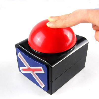 China Plastic Game Response Buzzer Alarm Button With Sound Light Trivia Quiz Got Talent Buzzer For Home Game Show Classroom Game Show for sale