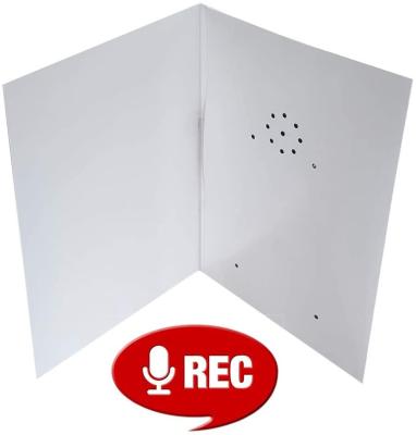 China Sound Recordable Greeting Card Music Greeting Card with Battery Door on Back Cover - Easy Replace Battery, DIY Your Own Card by Record Any Message for sale