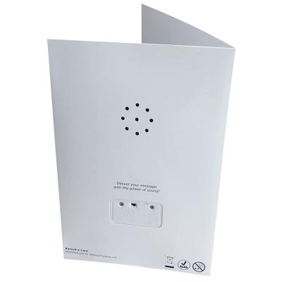 China Sound Recordable Greeting Card Card with Battery Door on Back Cover - Record & Send Your Own Personal Voice Message, Music or Sound Effects for sale