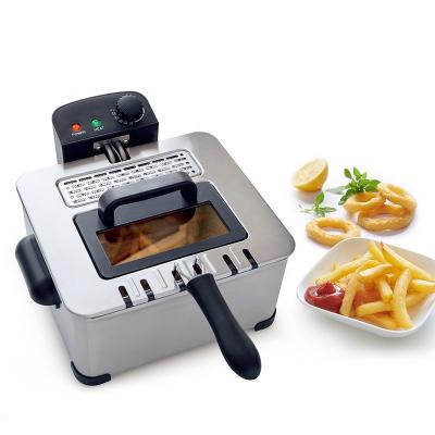 China Hot Selling Household Electric Oil Deep Fryer With Sight Windows For Chips Chicken for sale