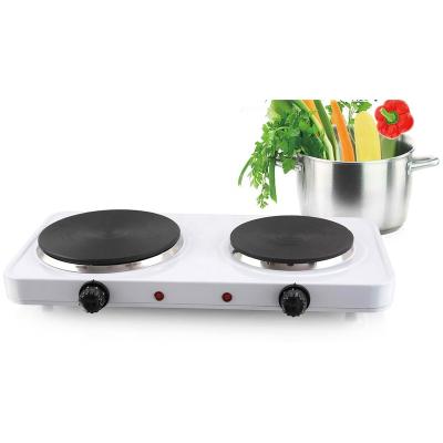 China Household Wholesale Price Electric Stove Top Electric Griddle Hot Plate Portable 2 Burner For Cooking Electric for sale