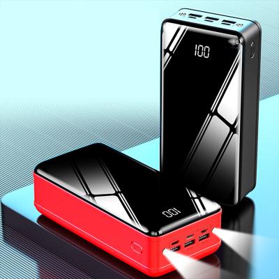 China Amazon Hot Sales Indoor Outdoor 10W Large Capacity Power Bank 50000mAh Output Digital Display Four-Port Power Bank 50000mAh With Flashlight for sale