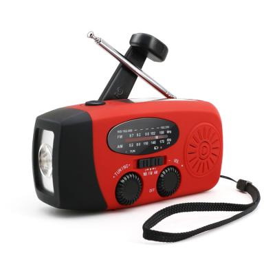 China Factory PORTABLE Portable Rechargeable Emergency OEM Hand Crank 2000mah WB/NOAA Solar Radio with Phone Charger and LED Torch FM Radio for sale