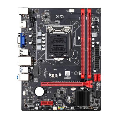 China Server/workstation motherboard H81Home desktop gaming entertainment motherboard H81M solid state version V24B for sale