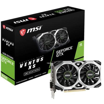 China Desktop for MSI GeForce GTX 1650 VENTUS XS 4G OC 4gb Discrete PC Gaming Graphics Card Support GDDR5 gtx1650 for sale