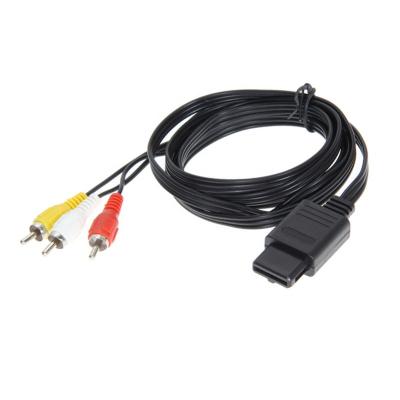 China Car Wholesale AV TV RCA Video Cord Cable For Game Cube For SNES GameCube For Nintendo For N64 64 for sale