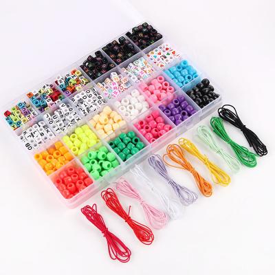 China Accessories Factory Wholesale DIY Seed Beads 10 Colors Stretch Line Set Letter Beads For Handmade Accessories for sale