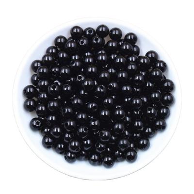 China Jewelry Preparing Beads Custom Round ABS Loose Beads Beads For Kids DIY Jewelry Making for sale