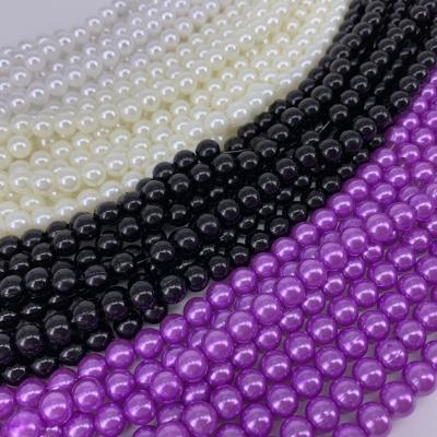 China Fashionable 8MM Series Shape Artificial Imitation ABS Plastic Beads for sale