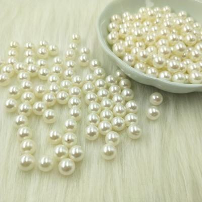 China Custom Imitation Pearl Round Beads ABS Loose Pearl Beads For Kids DIY Jewelry Making for sale