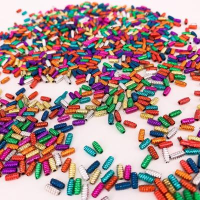 China Jewelry Making Wholesale Mixed Color 3*6mm Screw Shape Plastic Beads For Kids Jewelry Making for sale