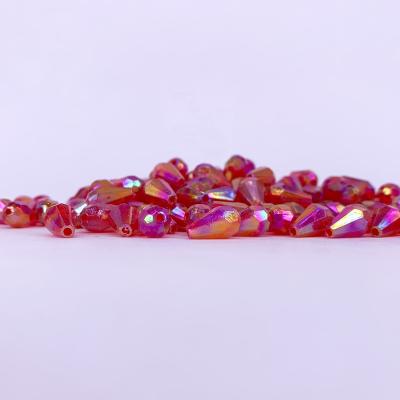 China Wholesale plastic ab acrylic anomaly colored teardrop beads for apparel decoration for sale