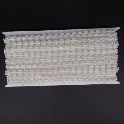 China Hot Sale Plum Flower Shape Beads Pearl White ABS DIY Plastic Beads For Clothing Accessories for sale