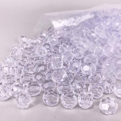 China DIY Jewelry Making 14MM Round Transparent Faceted Loose Beads For DIY Jewelry Making for sale