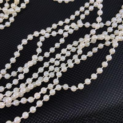 China Circular Decoration 4mm ABS Plastic Artificial Beads For DIY Decoration for sale