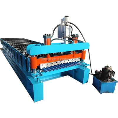 China Hotels Color Steel Roll Forming Machine Roofing Galvanized Corrugated Steel Sheet Tile Making Machine for sale