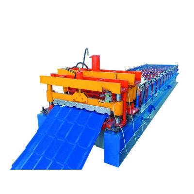 China Hotels Zinc Roofing Sheet Machine Making Profiles Tile Making Machine Glazed Tile Forming Machine for sale