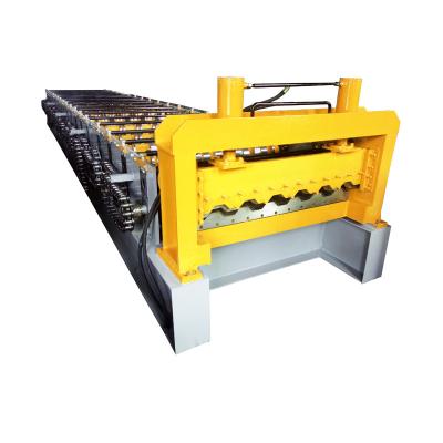 China Hotels Steel Deck Making Machine Flat-deck Cladding Panel Forming Machine for sale