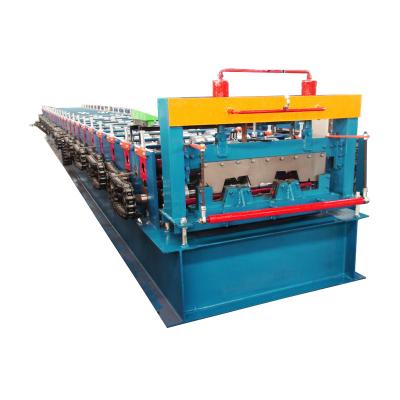 China Hotels Galvanized Steel Floor Decking Roll Forming Machine Floor Tile Making Machine for sale