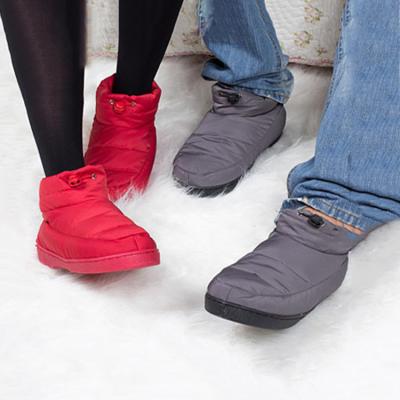 China Waterproof Goose Down&feather Quilting Warm Flat Snow Boot For Couples for sale