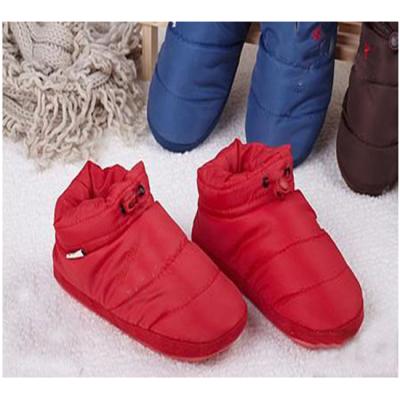 China Down&feather Man/Woman Snow Flat Warm Home Slippers Anti-slippery Indoor Boots for sale