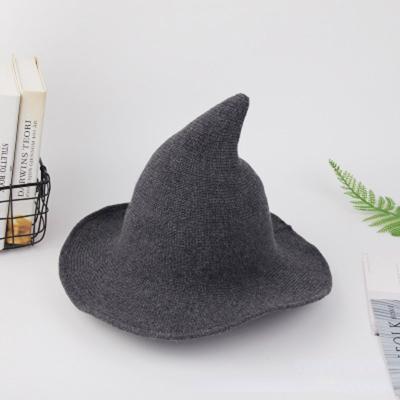 China JOINT Halloween Party Witch Hats Fashionable Knitted Wool Sheep Hat With Big Brim for sale