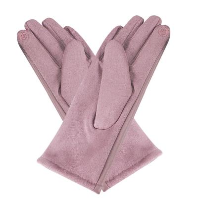 China Soft Leather Factory supply 30% pu 70% polyester winter gloves mittens leather gloves for sale