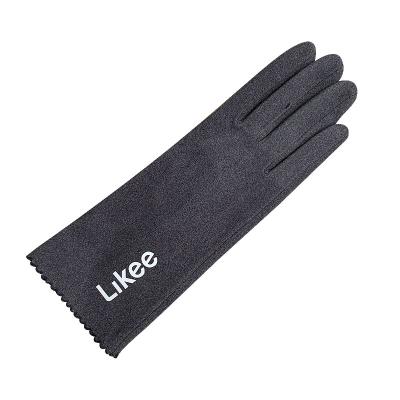 China Self-locking hot Factory wholesale self-locking hot 100% polyester women fashion knit gloves for sale