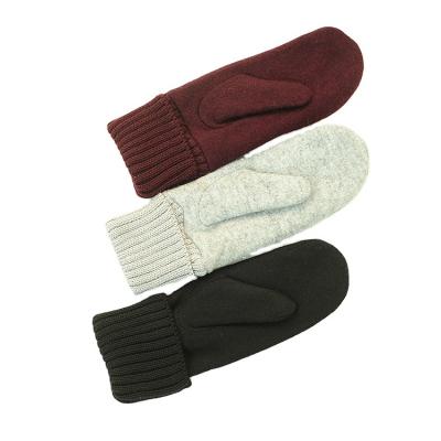 China Soft Leather Manufacturers supply cashmere hand warm sweet and lovely Korean knitted warm cashmere plus cashmere thick Japanese gloves for sale