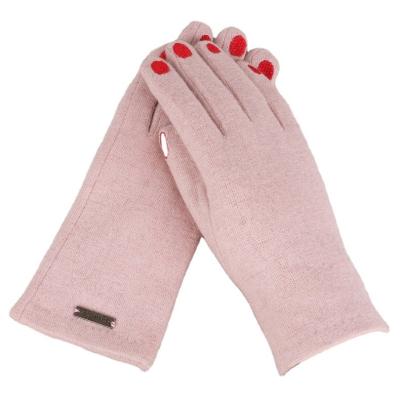 China Soft Leather Gloves Winter women plus fleece thickened warm driving and riding touch screen students cute winter wool gloves for sale