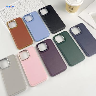 China Cuerpo de cuero de PU con logotipo en relieve o impreso para iPhone y Samsung en venta