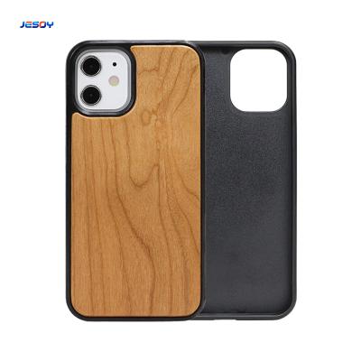 China Custom Natural Bamboo Tpu Wooden Phone Case For IPhone for sale