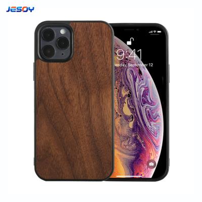 China Capa de teléfono de bambú de madera resistente a los golpes para iPhone y Samsung en venta