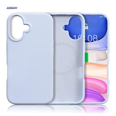 China Soft Microfiber Lining Liquid Silicone Phone Case Strong Magnetic For IPhone for sale