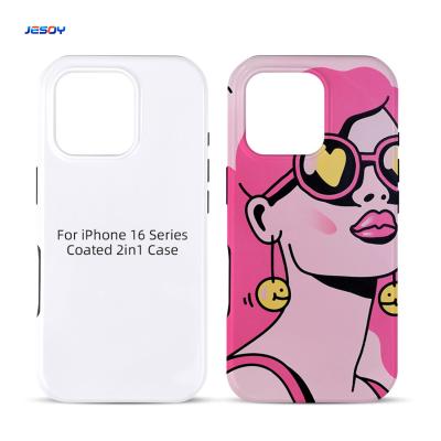 Chine TPU PC Coating 2 en 1 3D Sublimation Casse téléphonique Blancs Couvercle de cellule mobile à vendre